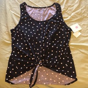 Rebellious One Polka Dot Tee, L